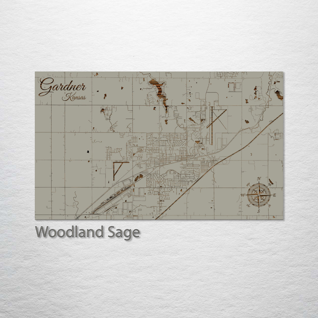 Gardner, Kansas Street Map