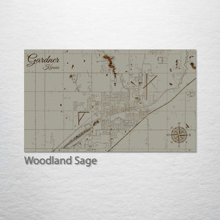 Gardner, Kansas Street Map