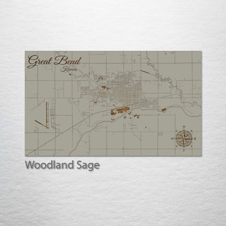 Great Bend, Kansas Street Map