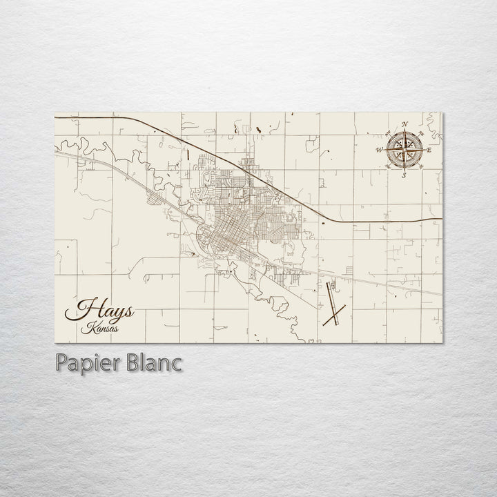 Hays, Kansas Street Map