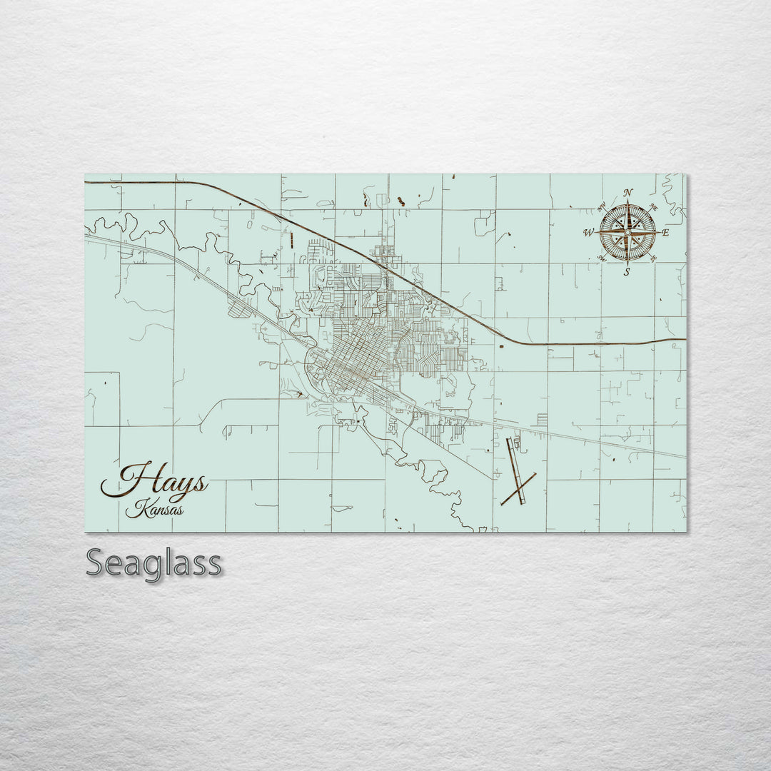 Hays, Kansas Street Map