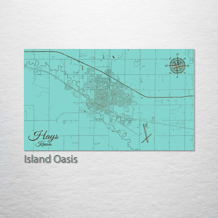 Hays, Kansas Street Map