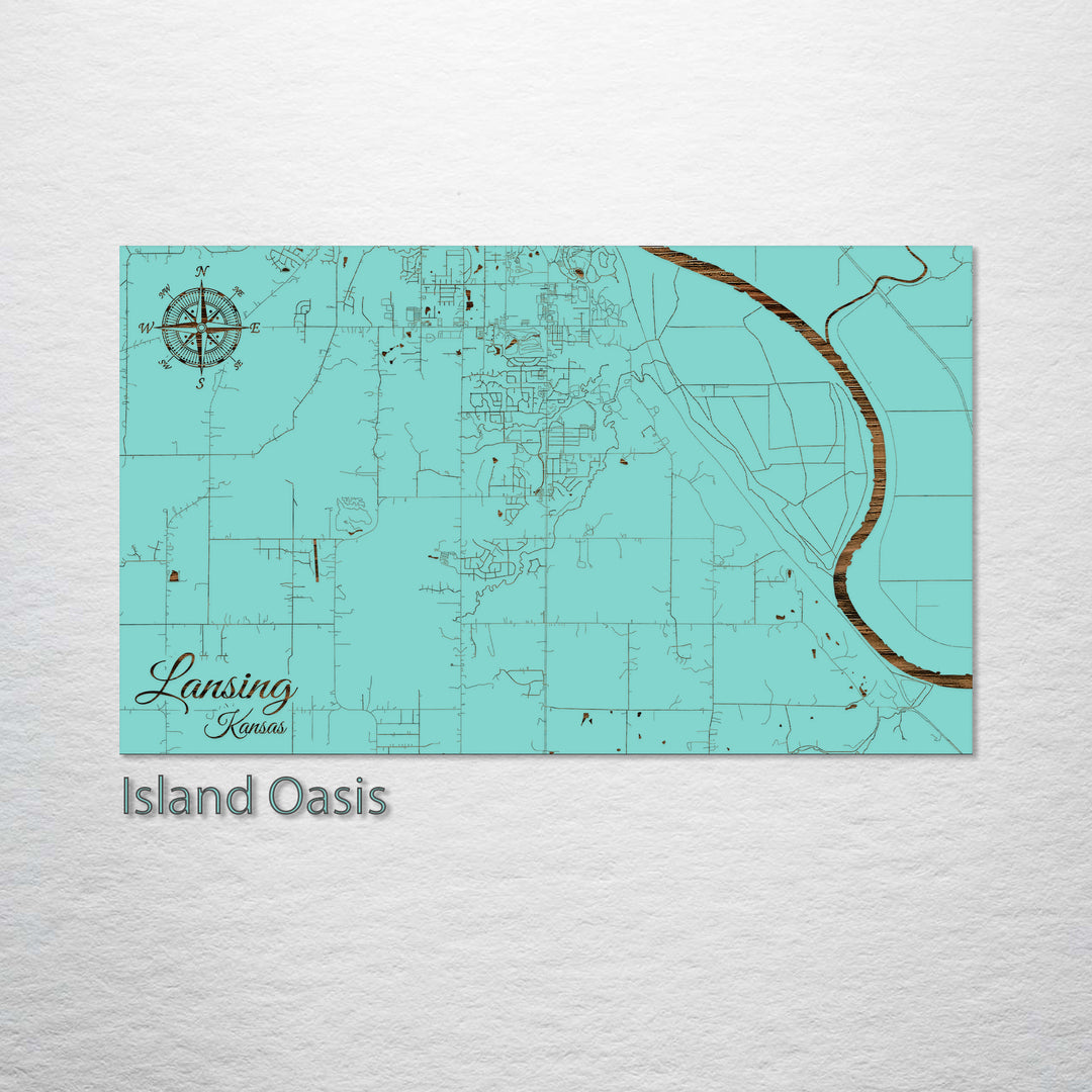 Lansing, Kansas Street Map