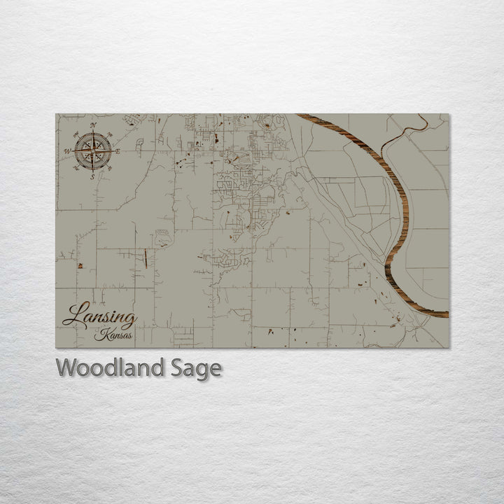 Lansing, Kansas Street Map