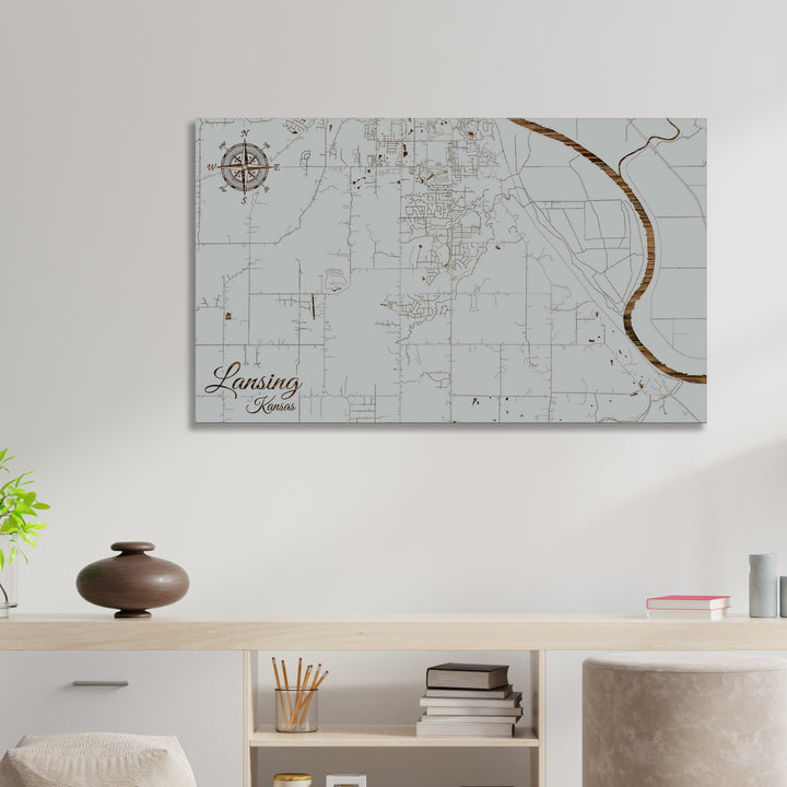 Lansing, Kansas Street Map