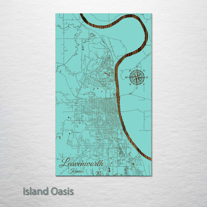 Leavenworth, Kansas Street Map