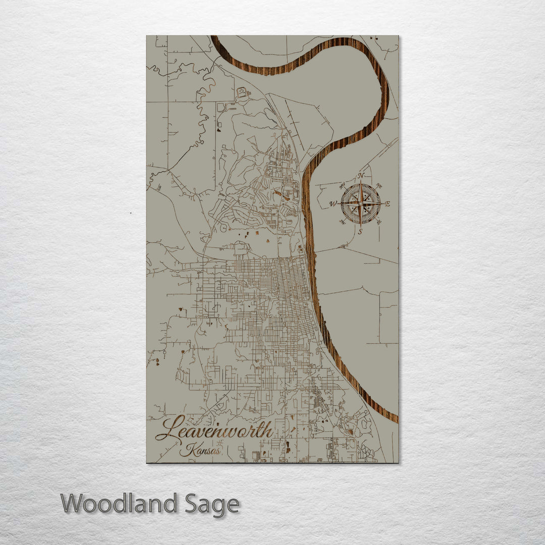 Leavenworth, Kansas Street Map