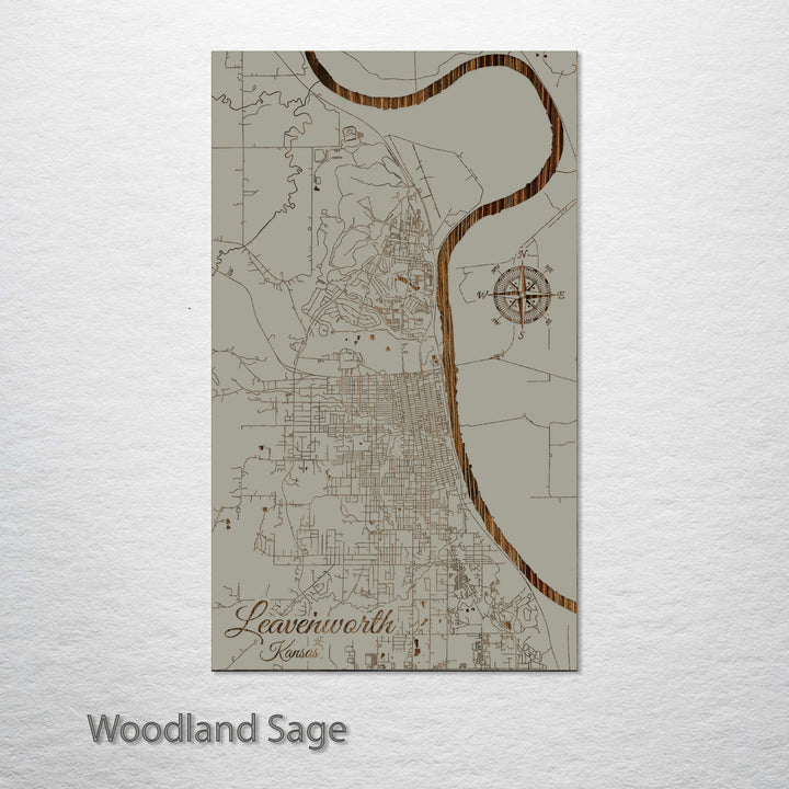 Leavenworth, Kansas Street Map