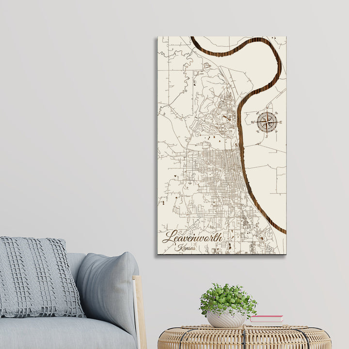 Leavenworth, Kansas Street Map