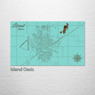 Liberal, Kansas Street Map
