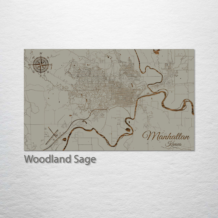 Manhattan, Kansas Street Map