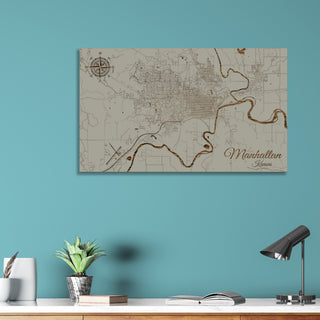 Manhattan, Kansas Street Map