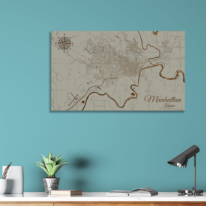 Manhattan, Kansas Street Map