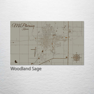 McPherson, Kansas Street Map