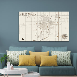 McPherson, Kansas Street Map