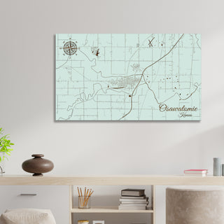 Osawatomie, Kansas Street Map