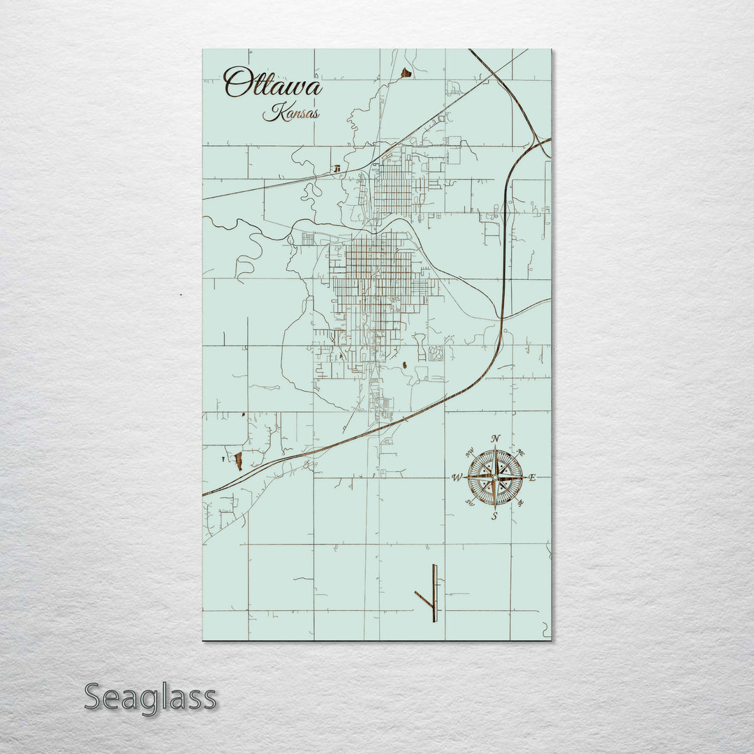 Ottawa, Kansas Street Map