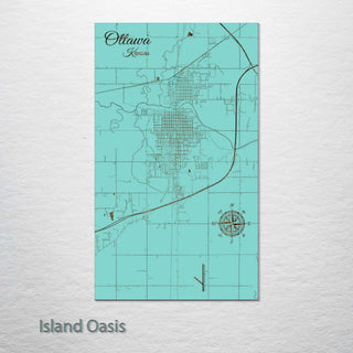 Ottawa, Kansas Street Map