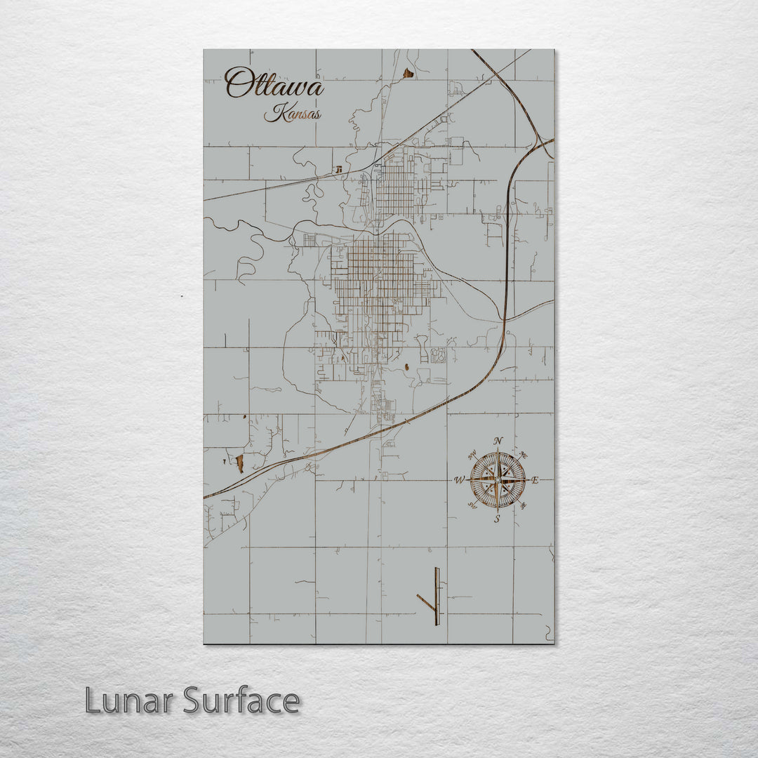 Ottawa, Kansas Street Map