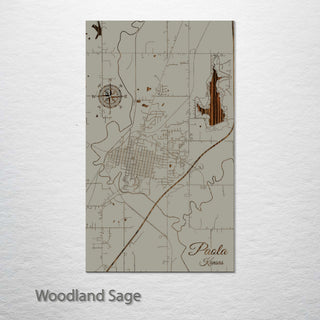 Paola, Kansas Street Map