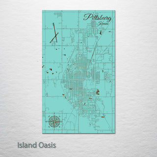 Pittsburg, Kansas Street Map