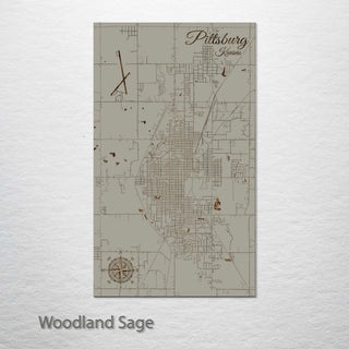 Pittsburg, Kansas Street Map