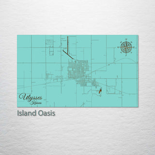 Ulysses, Kansas Street Map