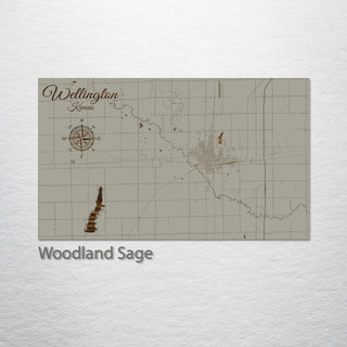 Wellington, Kansas Street Map