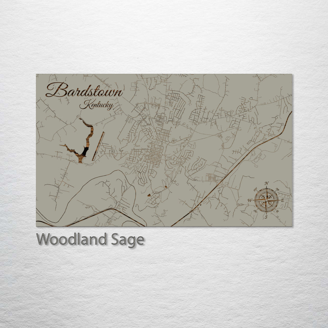 Bardstown, Kentucky Street Map