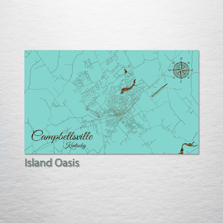 Campbellsville, Kentucky Street Map