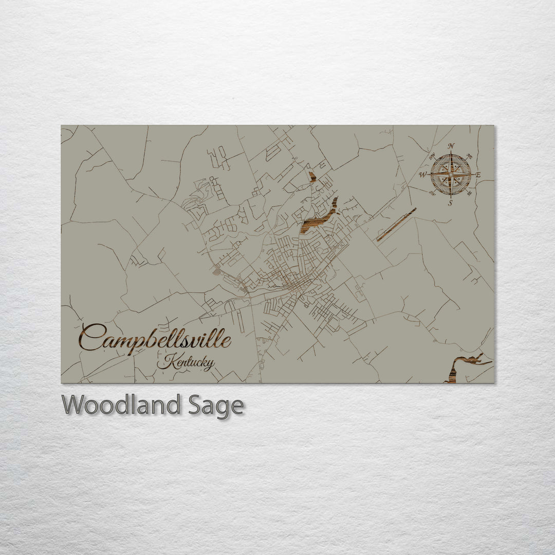 Campbellsville, Kentucky Street Map
