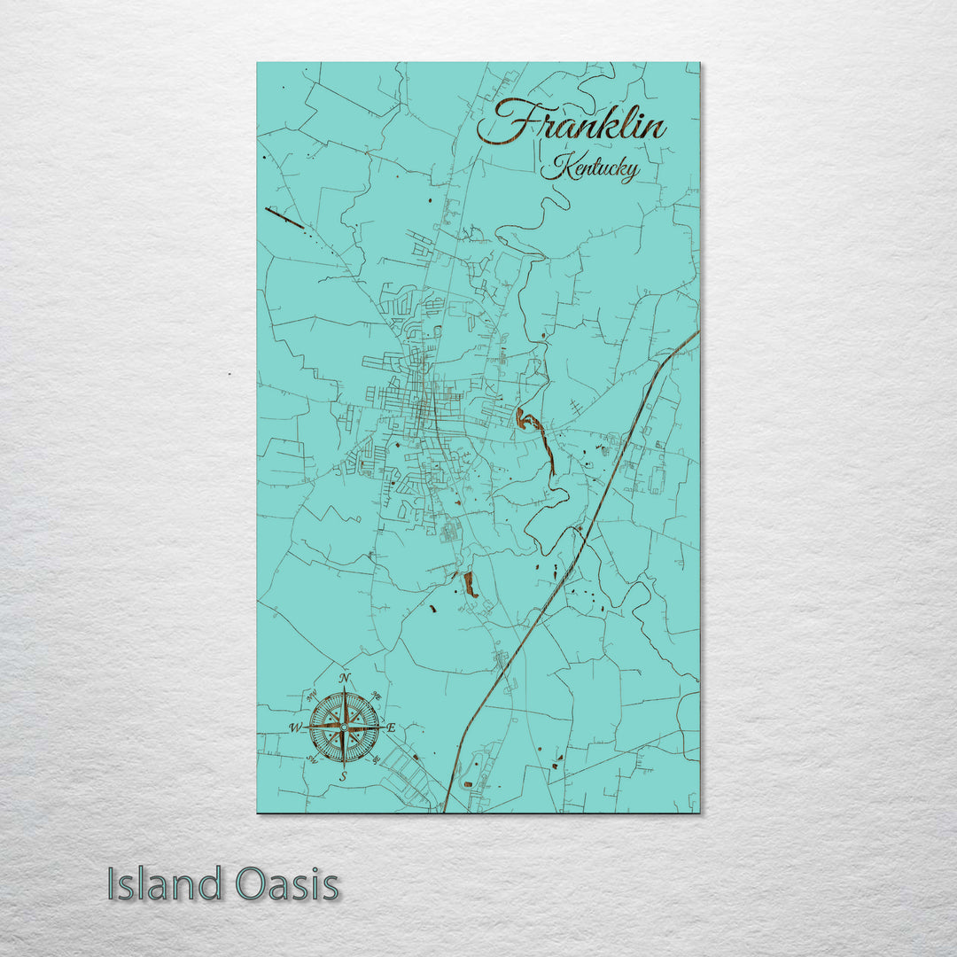 Franklin, Kentucky Street Map