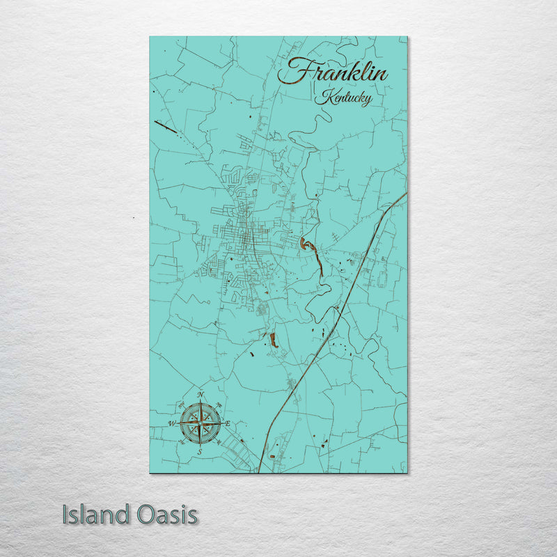 Franklin, Kentucky Street Map