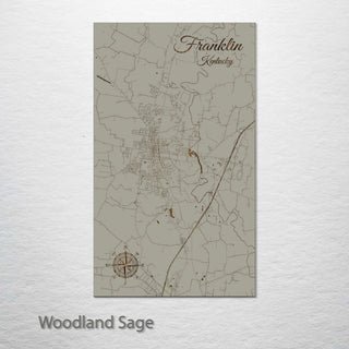 Franklin, Kentucky Street Map