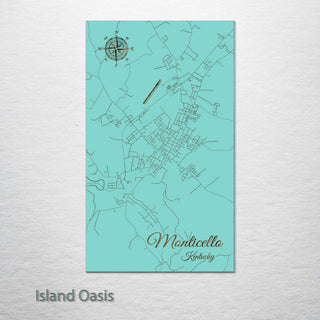 Monticello, Kentucky Street Map