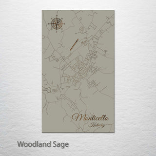 Monticello, Kentucky Street Map