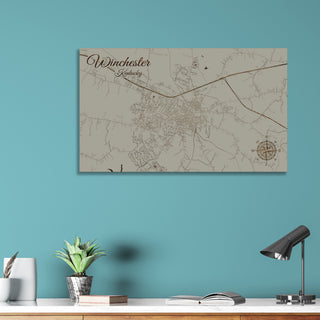 Winchester, Kentucky Street Map