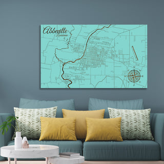 Abbeville, Louisiana Street Map