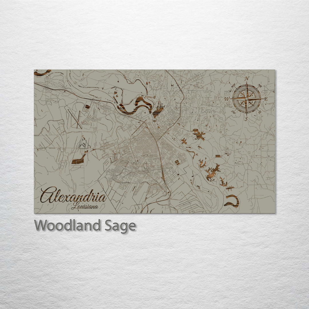 Alexandria, Louisiana Street Map