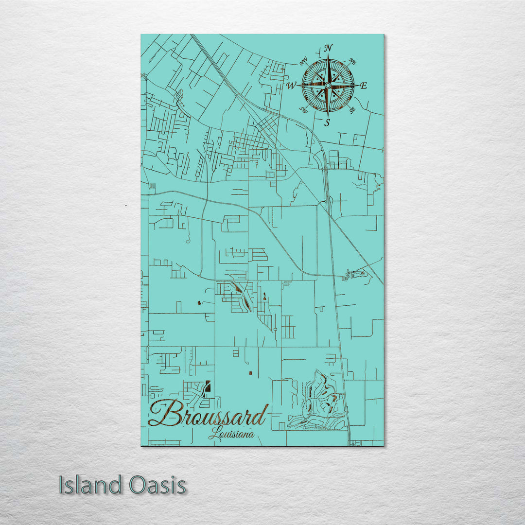 Broussard, Louisiana Street Map