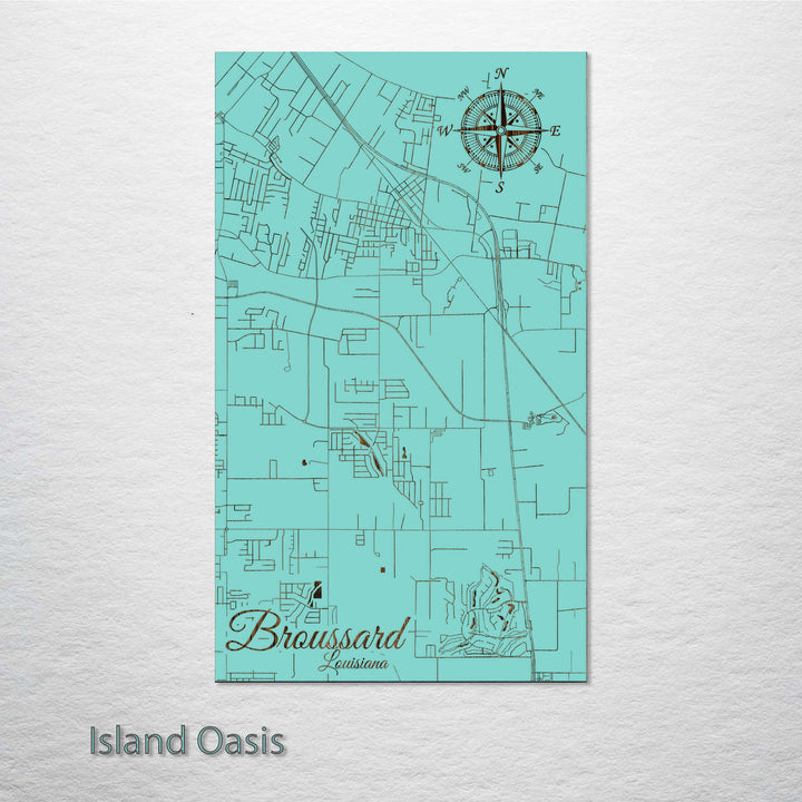 Broussard, Louisiana Street Map