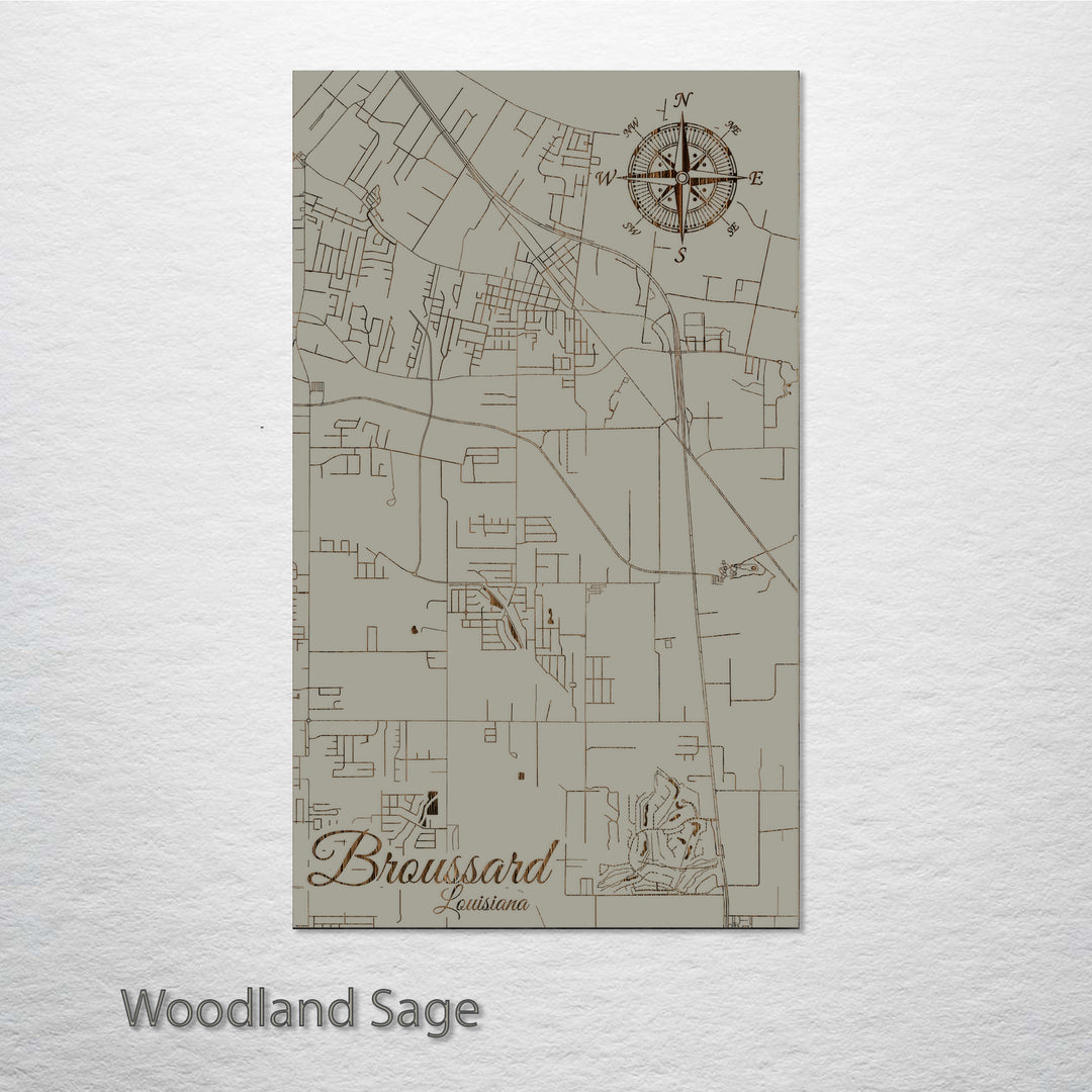 Broussard, Louisiana Street Map