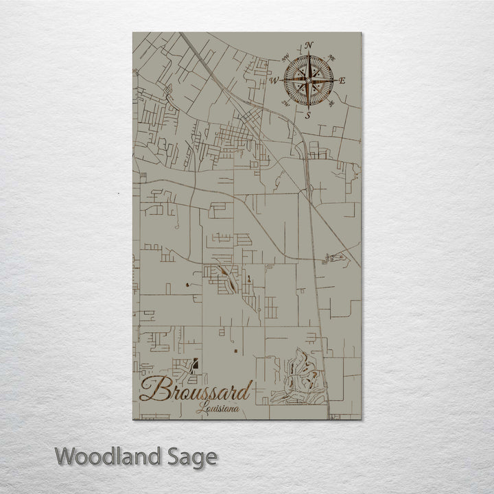 Broussard, Louisiana Street Map