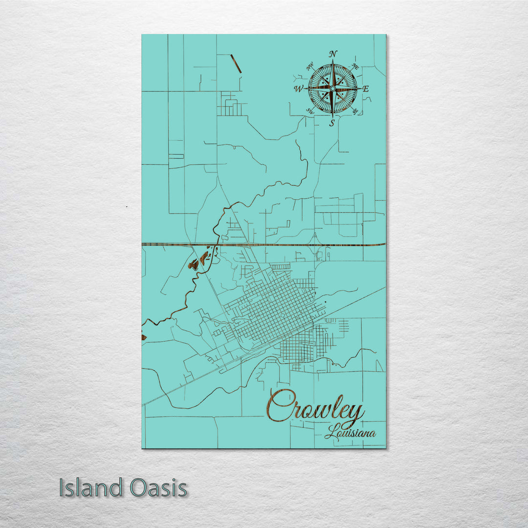 Crowley, Louisiana Street Map