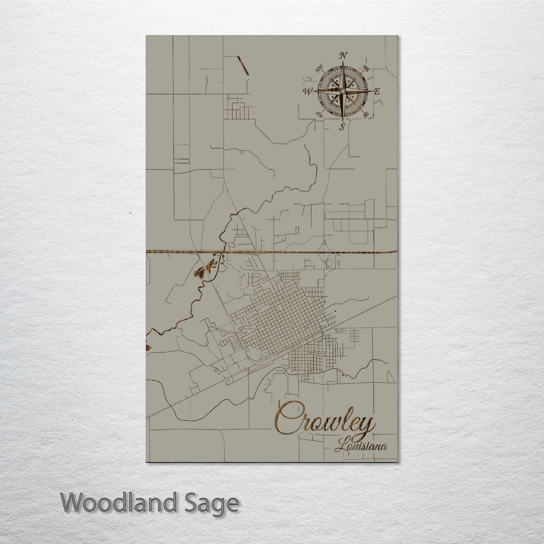 Crowley, Louisiana Street Map