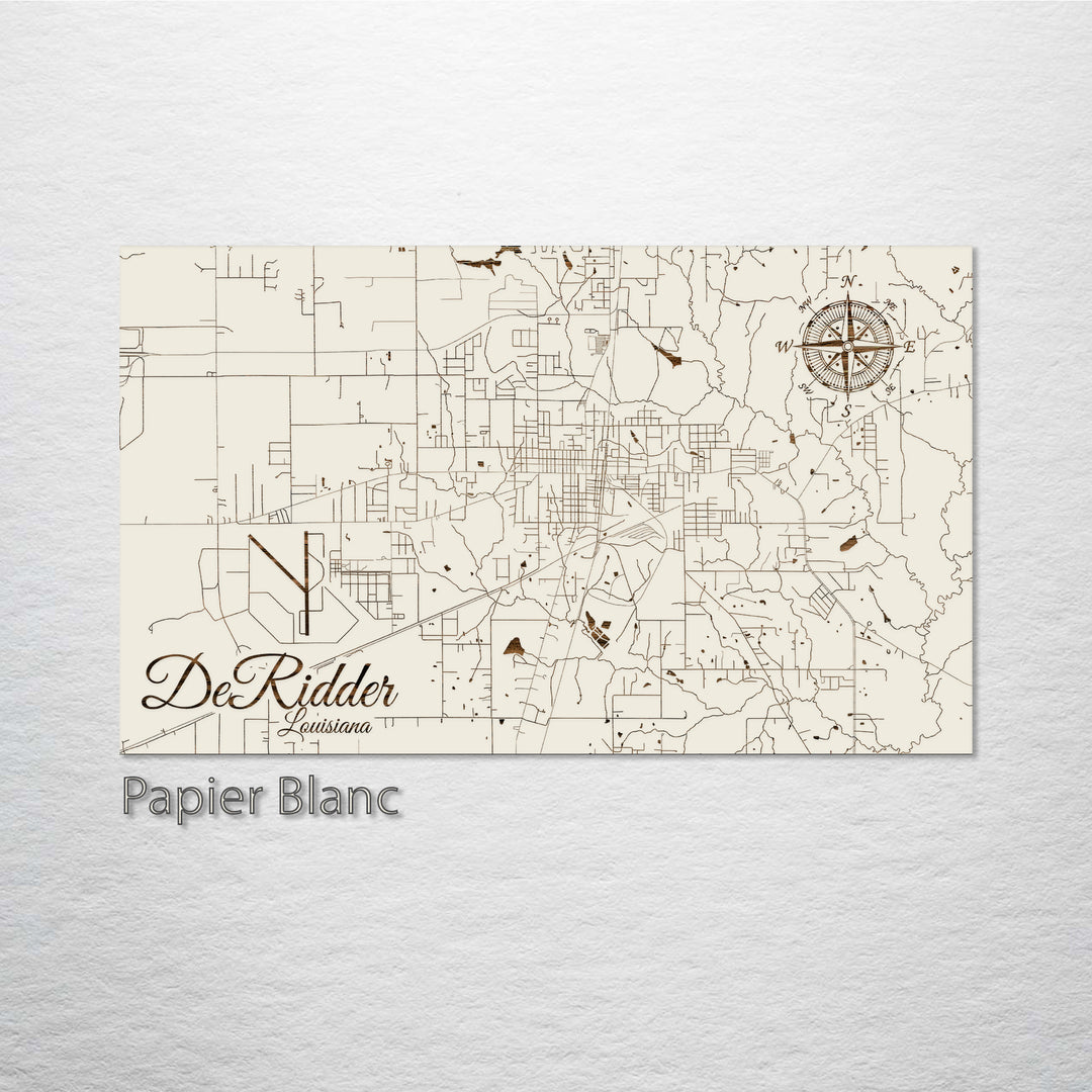 DeRidder, Louisiana Street Map