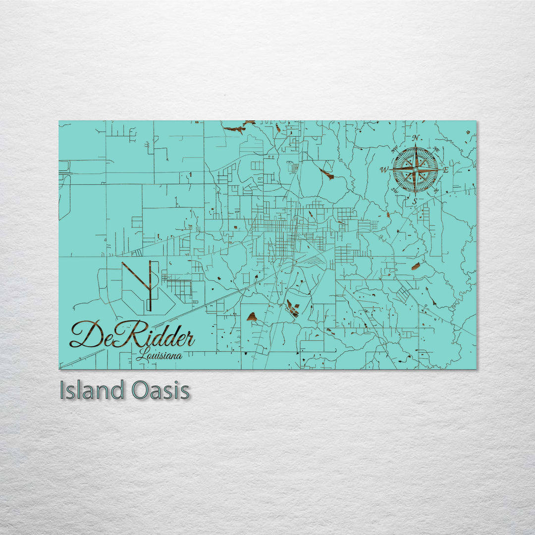 DeRidder, Louisiana Street Map