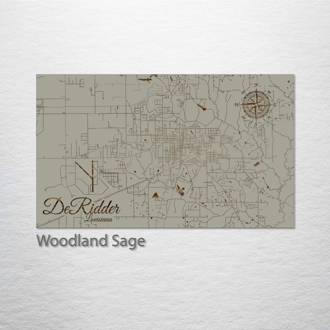 DeRidder, Louisiana Street Map