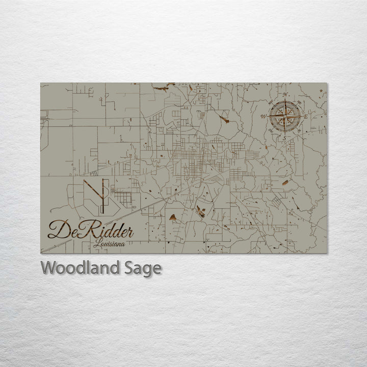 DeRidder, Louisiana Street Map