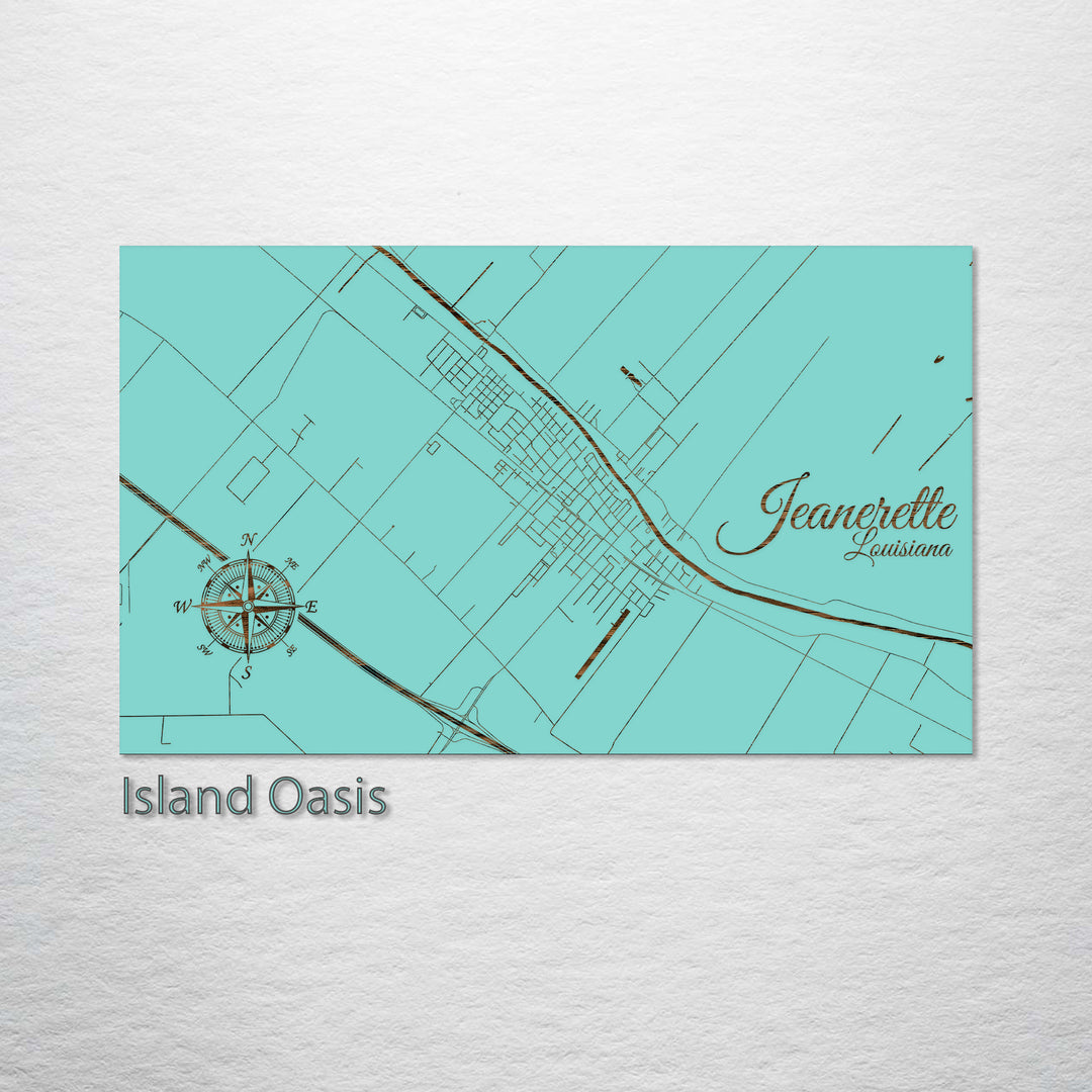 Jeanerette, Louisiana Street Map